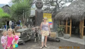 \"On\" the equator now.  I missed the tour but got the pic..