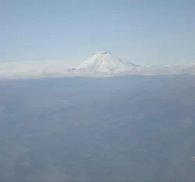 Cotopaxi Volcano from the plane