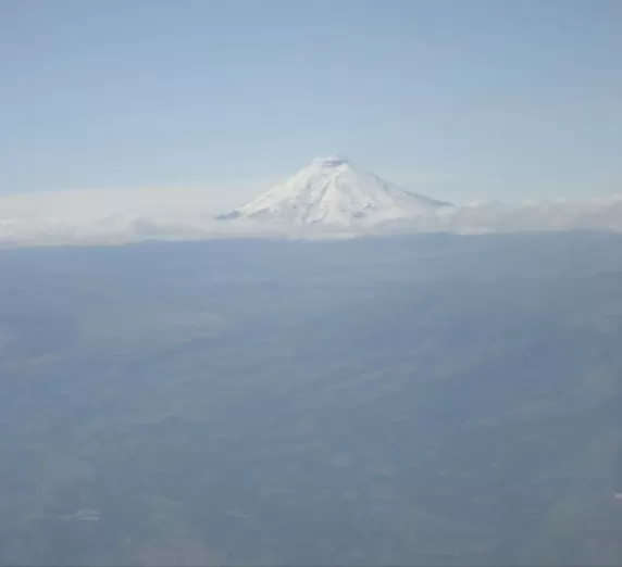 Cotopaxi Volcano from the plane