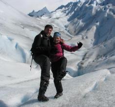 Happy feet on the Perito Moreno Glacier