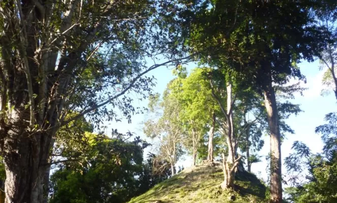 Campsite at Guatemala\'s Uaxactun Maya Ruins