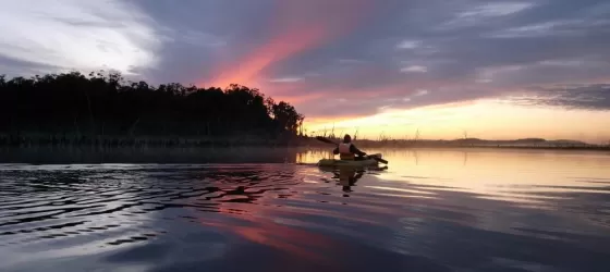 Kayak at dawn and through forest with a stay at Mirador de Chepu
