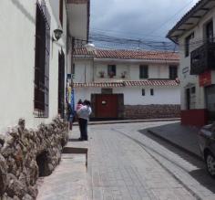Narrow streets at hotel Cusco