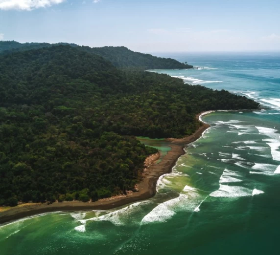 Jungle and Coastline of Corcovado National Park, Costa Rica
