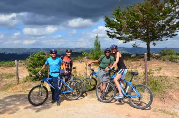 Biking during Colombia Vacation