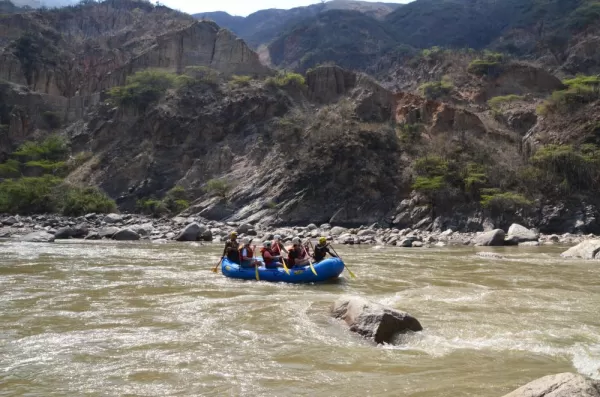 Whitewater Rafting during Colombia Tour