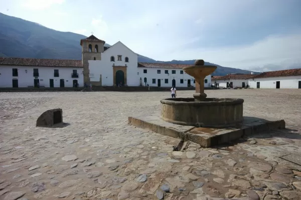 Villa de Leyva main plaza in Colombia