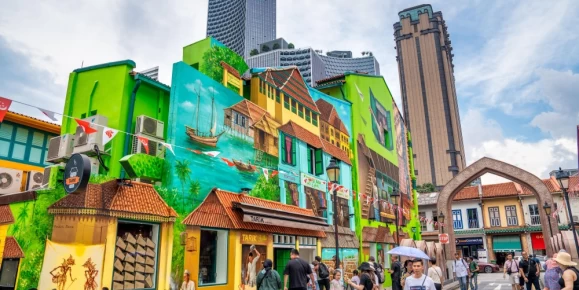 Kampong Glam colorful buildings