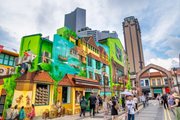 Kampong Glam colorful buildings