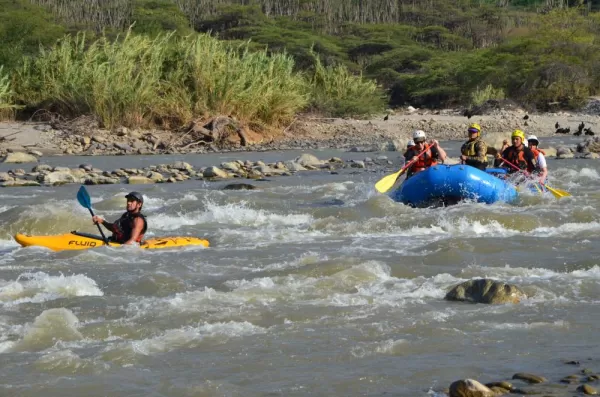 Rafting during Colombia Tour