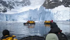 Zodiac excursion during an Antarctica nature tour