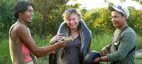 Just a baby anaconda!