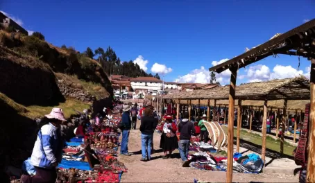 Visitin the local Sunday Market in the village of Chinochero