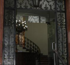 A closer view of the entrance
