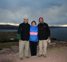 Adverturers Dick & Carol and our guide, Carlos