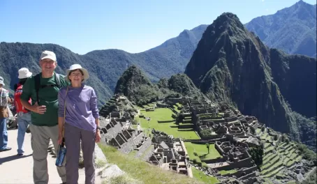 Dick & Carol admiring Machu Picchu