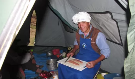Our cook on the Cachiccata Trek