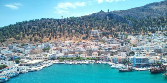 Aerial view of Kalymnos