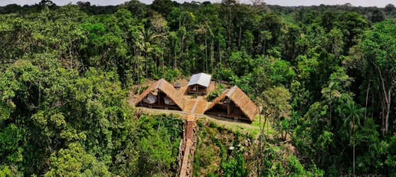 Aerial view of Wao Eco Glamp