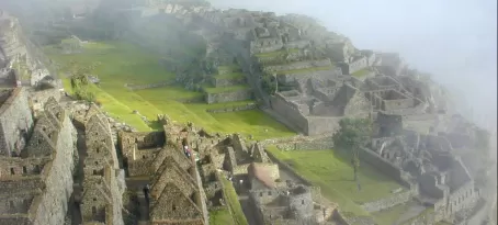 Mysterious haze over Machu Picchu