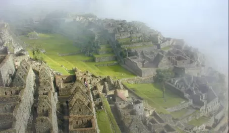 Mysterious haze over Machu Picchu