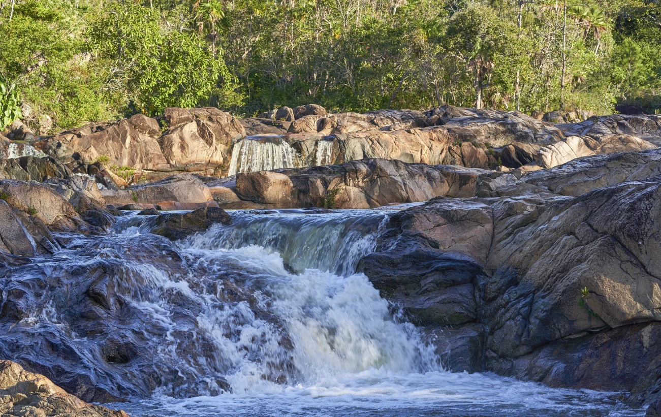 Beautiful Rio On Pools Cascading Water in the Mountain Pine Ridge Forest Reserve in Belize