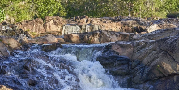 Beautiful Rio On Pools Cascading Water in the Mountain Pine Ridge Forest Reserve in Belize