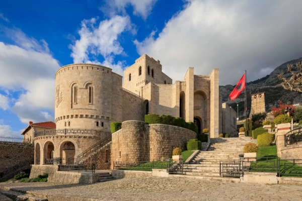 Kruja medieval castle in Albania