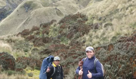 Two thumbs up on the hike!