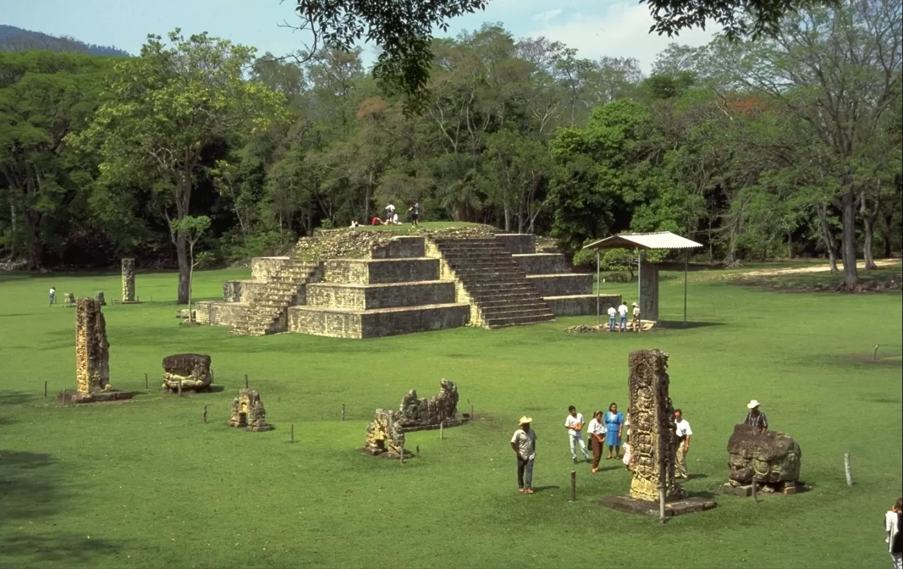 The Copan ruins in Honduras.