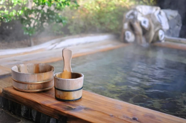 Japanese open air hot spa Onsen