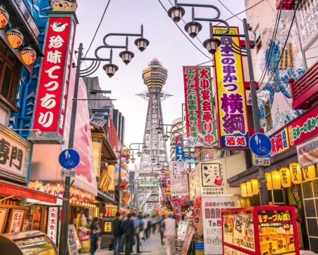 Osaka Tower and Shinsekai district