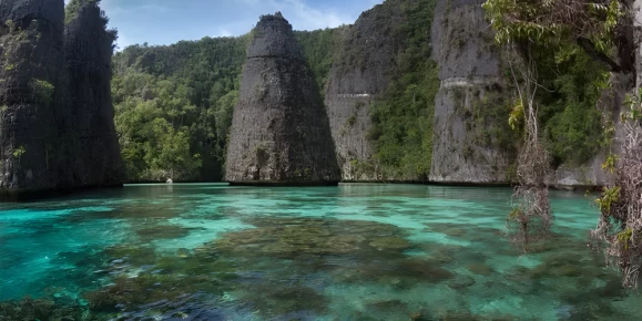 Snorkel in the crystal-clear waters of Pulau Balbulol and discover vibrant marine life beneath the surface