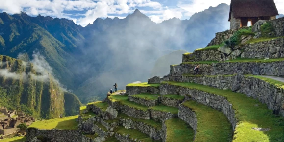 Inca ruins of Machu Picchu in the Andes