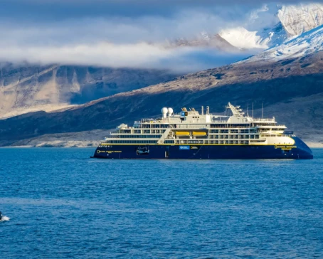 Navigating through icy waters aboard National Geographic Endurance