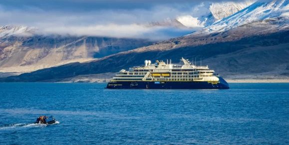 Navigating through icy waters aboard National Geographic Endurance