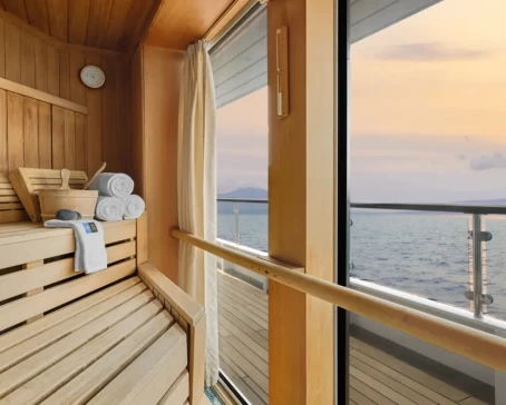 Sauna on the ship National Geographic Orion