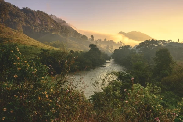 Sunrise around Lanquin Village near Semuc Champey