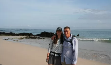 Renee & Pete at Bachas Beach