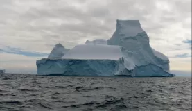 Huge icebergs near Spert Island