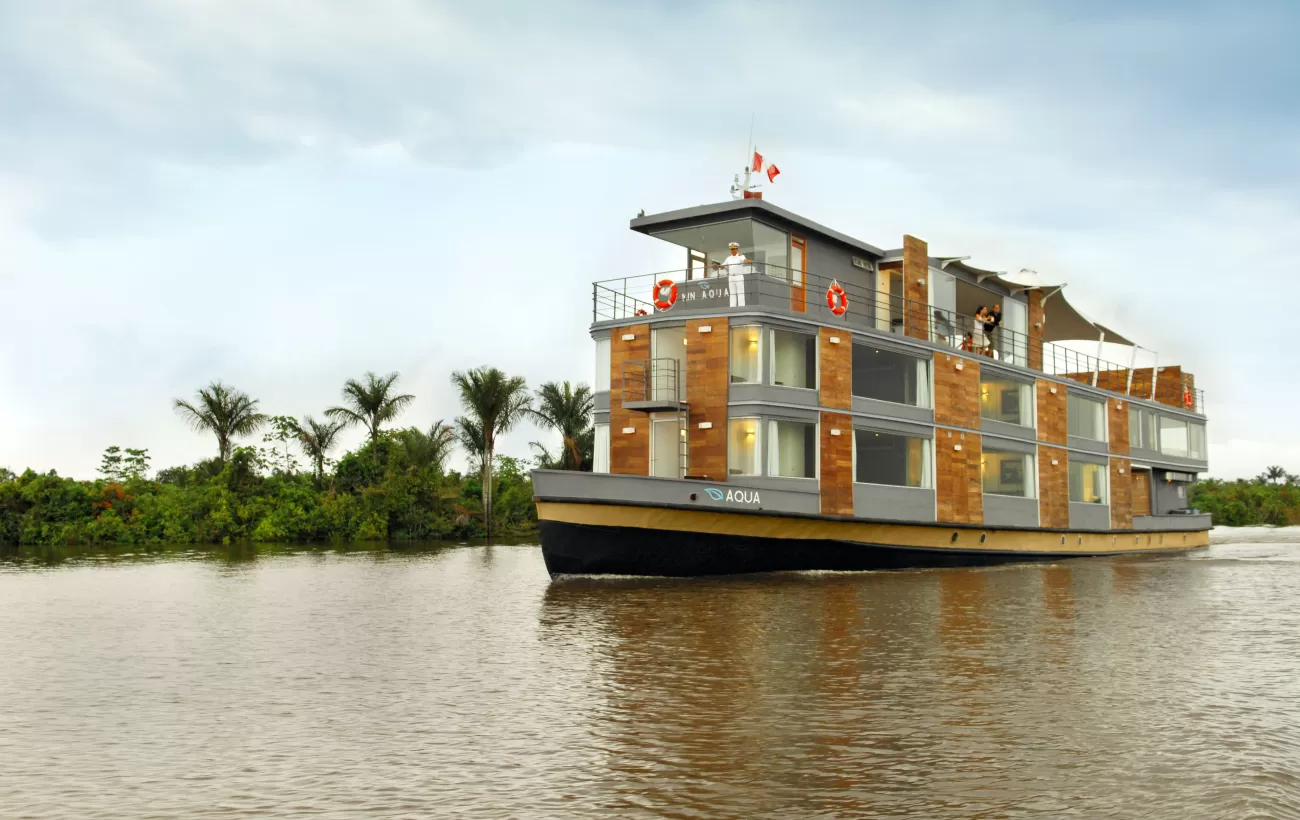 MV Aqua sails the Amazon