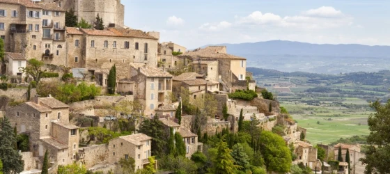 Gordes, Provence, France, Spring, Valley of Luberon. One of the most beautiful villages in France