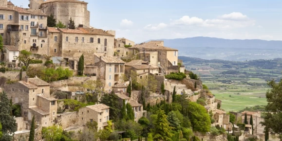 Gordes, Provence, France, Spring, Valley of Luberon. One of the most beautiful villages in France