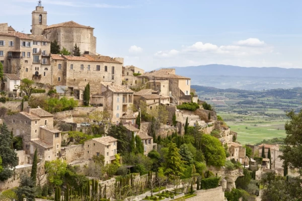 Gordes, Provence, France, Spring, Valley of Luberon. One of the most beautiful villages in France