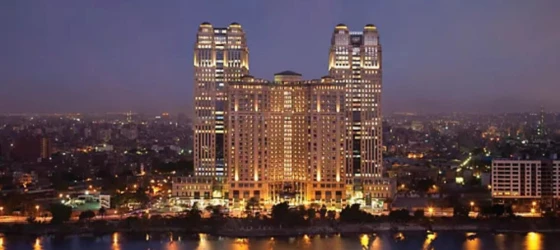 Fairmont Nile City at night