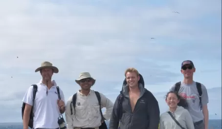 The group in the Galapagos