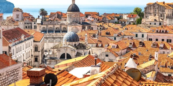 Panorama of Old Town Dubrovnik, Dalmatian, Croatia