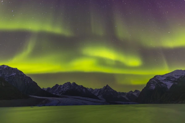 The Aurora Borealis, commonly known as the Northern Lights