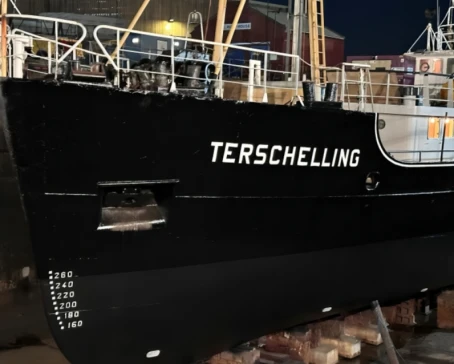 Terschelling in dry dock