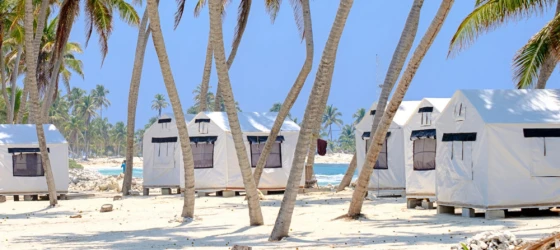 Basecamp on Half Moon Caye